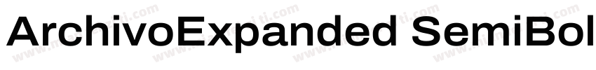 ArchivoExpanded SemiBold◆字体转换